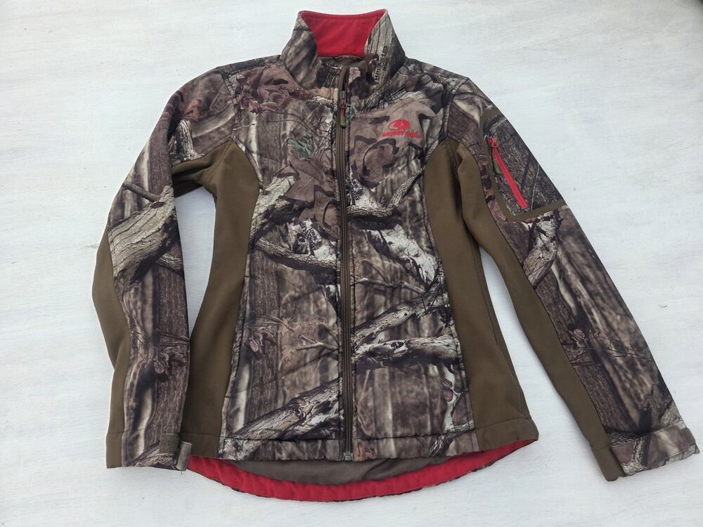 Mossy Oak Jacket Womens Small Camo Softshell Hunting Full Zip Break-Up Infinity